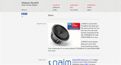 Desktop Screenshot of giulianonicoletti.com